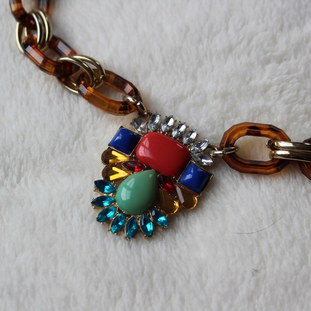 Unique Multi- Color Statement Necklace